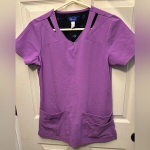 XS ‘Sapphire’ Purple Scrub Top